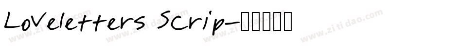 Loveletters Scrip字体转换